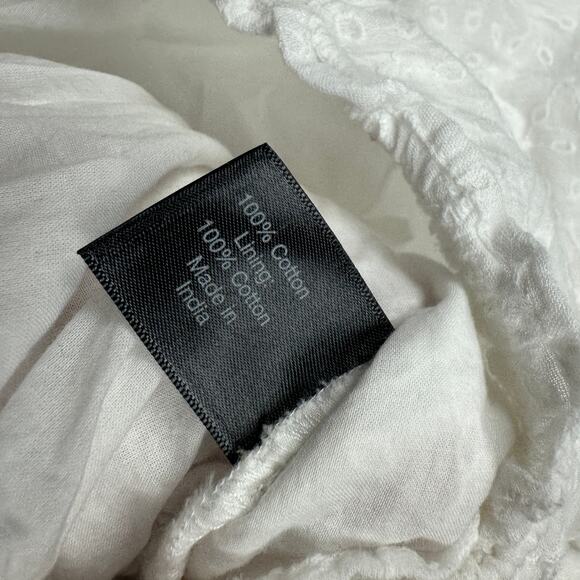 Lane Bryant White Short Sleeve Casual Textured Off Shoulder Summer Top 22/24 - Picture 9 of 14